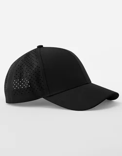 Beechfield Laser Performance Trucker in Black, voorkant
