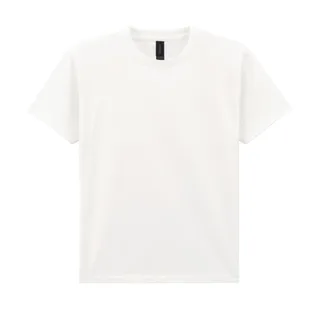 Gildan Light Cotton kids' T-shirt in White, voorkant