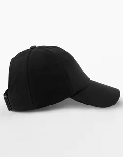 Beechfield Performance pet met paardenstaartopening in Black, voorkant