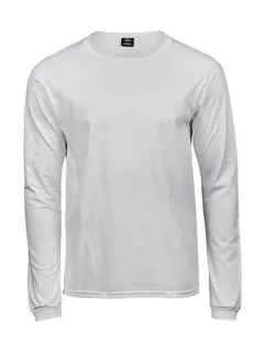 Tee Jays Sof-Tee met lange mouwen in White, voorkant