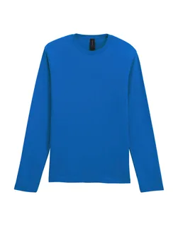Gildan Heren Softstyle® T-shirt met lange mouwen in Royal, voorkant