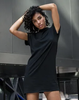 Build Your Brand Women's dress with roll neck and dropped shoulders – foto 1