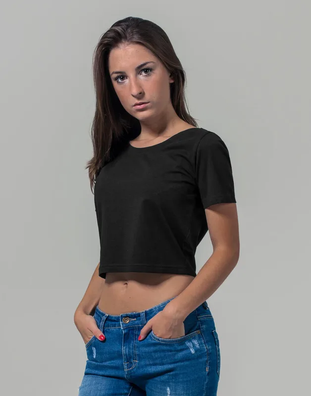 Build Your Brand Dames cropped T-shirt