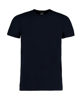 Kustom Kit Superwash® 60° T-shirt, fashion fit in Navy, voorkant
