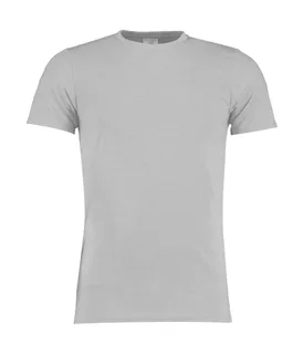 Kustom Kit Superwash® 60° T-shirt, fashion fit in Light Grey Marl, voorkant