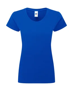 Russell Athletic Dames Authentic Classic T-shirt in Bright Royal, voorkant