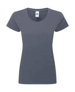 Russell Athletic Dames Authentic Classic T-shirt in Convoy Grey, voorkant