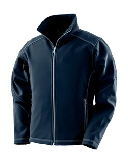 Result Work-Guard Dames softshell met drievoudige stiksels in Navy, voorkant