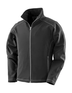 Result Work-Guard Dames softshell met drievoudige stiksels in Black, voorkant