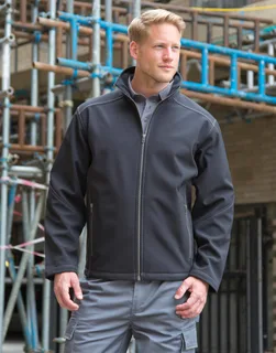 Result Work-Guard Heren softshell met drievoudige stiksels – foto 1