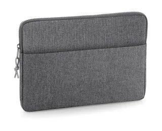 Bagbase Essential 13" Laptop Case in Grey Marl, voorkant
