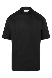 Karlowsky Modern-Look short-sleeved chef's jacket in Black, voorkant
