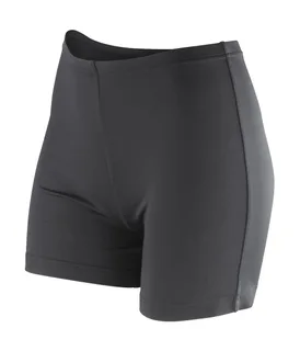 Spiro Dames Impact Softex® short in Black, voorkant