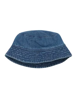 Babybugz Baby denim vissershoedje in Denim Blue, voorkant