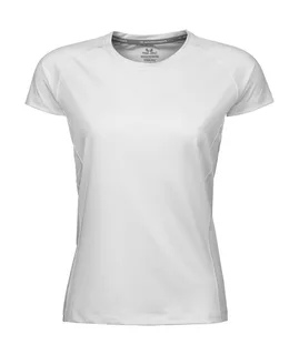 Tee Jays CoolDry dames T-shirt in White, voorkant