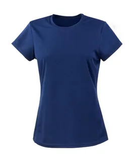 Spiro Dames Performance T-shirt in Navy, voorkant