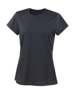Spiro Dames Performance T-shirt in Black, voorkant