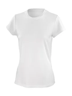 Spiro Dames Performance T-shirt in White, voorkant