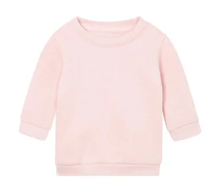 Babybugz Baby Essential sweater in Soft Pink, voorkant