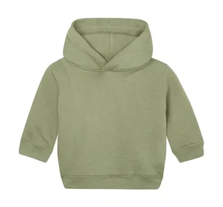 Babybugz Baby Essential Hoodie in Soft Olive, voorkant