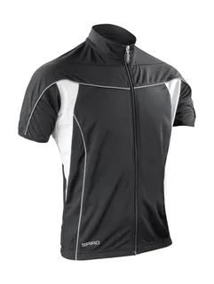 Spiro Bike full-zip top in Black/White, voorkant