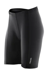 Spiro Women's padded cycling shorts in Black, voorkant
