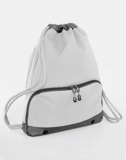 Bagbase Athleisure Gymsac in Ice Grey, voorkant
