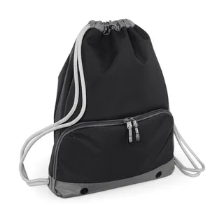 Bagbase Athleisure Gymsac in Black, voorkant