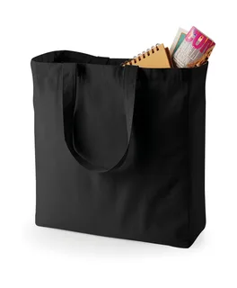 Quadra Classic canvas shopper in Black, voorkant
