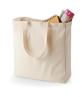 Quadra Classic canvas shopper in Natural, voorkant