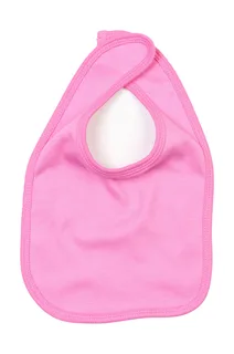 Babybugz Baby Bib in Bubble Gum Pink, voorkant
