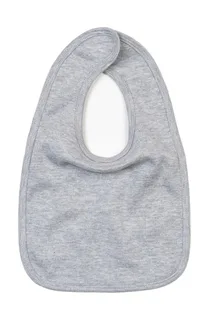 Babybugz Baby Bib in Heather Grey Melange, voorkant