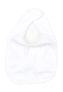 Babybugz Baby Bib in White, voorkant