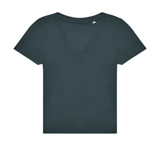 B&C #E150 women's V-neck T-shirt in Amalfi Teal, voorkant