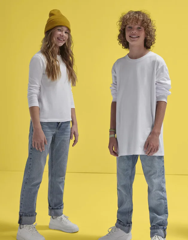 B&C #E150 kinder T-shirt met lange mouwen