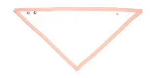 Babybugz Bandana Bib in White/Powder Pink, voorkant