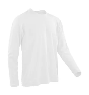 Spiro Performance T-shirt met lange mouwen in White, voorkant