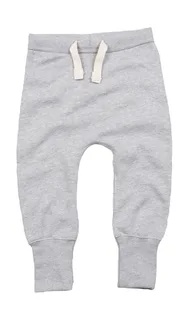 Babybugz Baby Sweatpants in Heather Grey Melange, voorkant