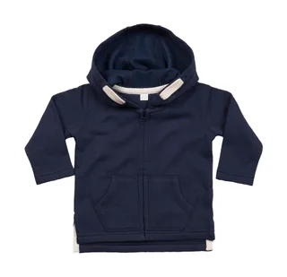 Babybugz Baby Hoodie in Nautical Navy, voorkant
