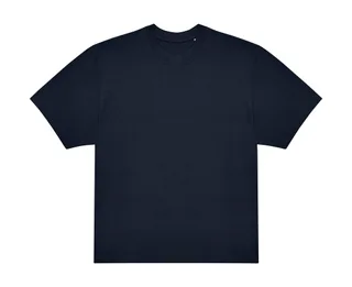B&C #E220 oversized T-shirt in Navy, voorkant