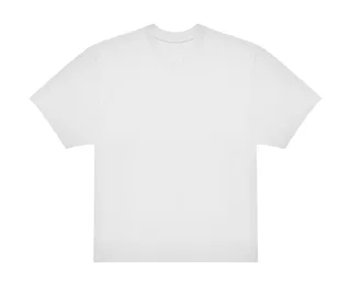 B&C #E220 oversized T-shirt in White, voorkant
