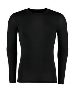 Kustom Kit Warmtex® Base Layer LS in Black, voorkant