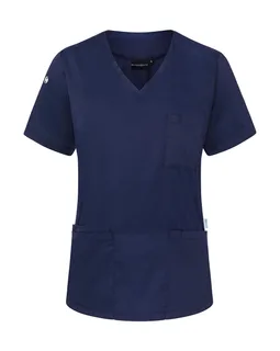 Karlowsky Women's Essential short-sleeved tunic in Navy, voorkant