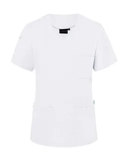 Karlowsky Women's Essential short-sleeved tunic in White, voorkant