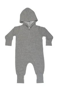 Babybugz Baby All-in-One in Washed Grey Melange, voorkant