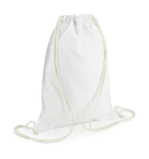 Bagbase Sublimation Gymsac in White, voorkant