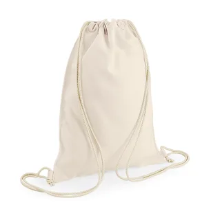 Bagbase Sublimation Gymsac in Natural, voorkant