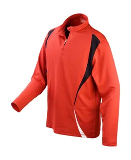 Spiro Trial Training Top in Red/Black/White, voorkant