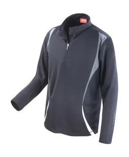Spiro Trial Training Top in Black/Grey/White, voorkant