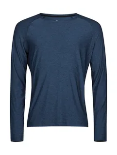 Tee Jays Long-sleeved CoolDry T-shirt in Navy Melange, voorkant